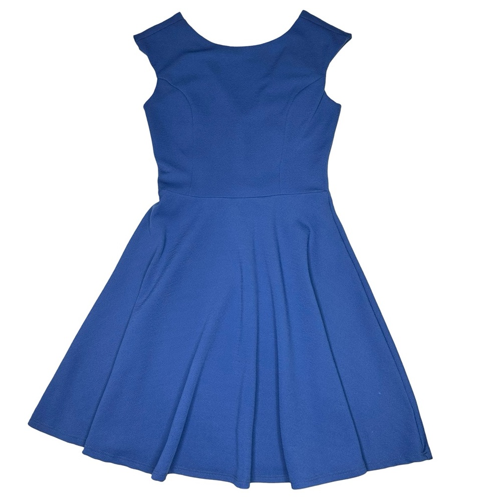 Un Deux Trois Textured Cap Sleeve Dress